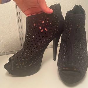 Suede heels